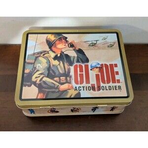 "GI Joe Action Soldier " Tin Mini Lunch Box